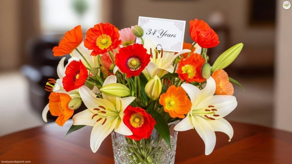 34th Wedding Anniversary Flowers