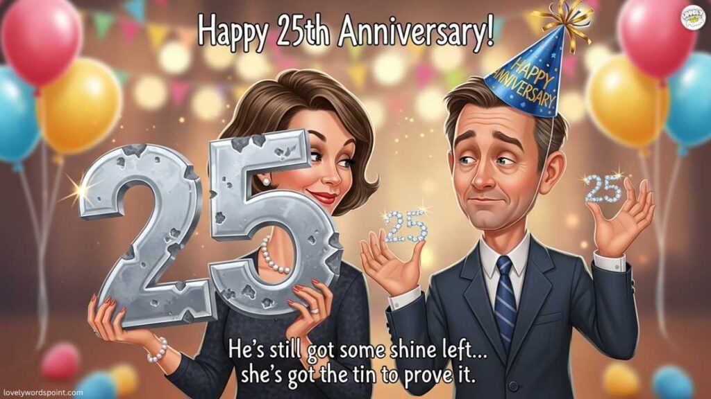 Happy 25th Wedding Anniversary Funny Wishes