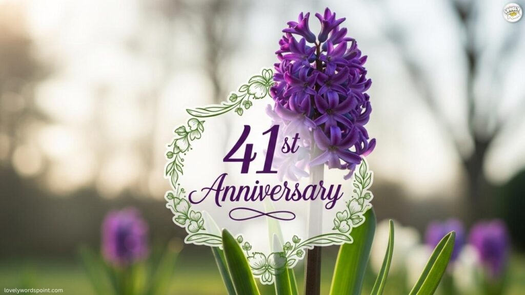 The Flower of the 41st Anniversary is Hyacinth 🌸